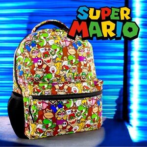 Nintendo Super Mario Brothers Boys Girls Teen 16" School Backpack